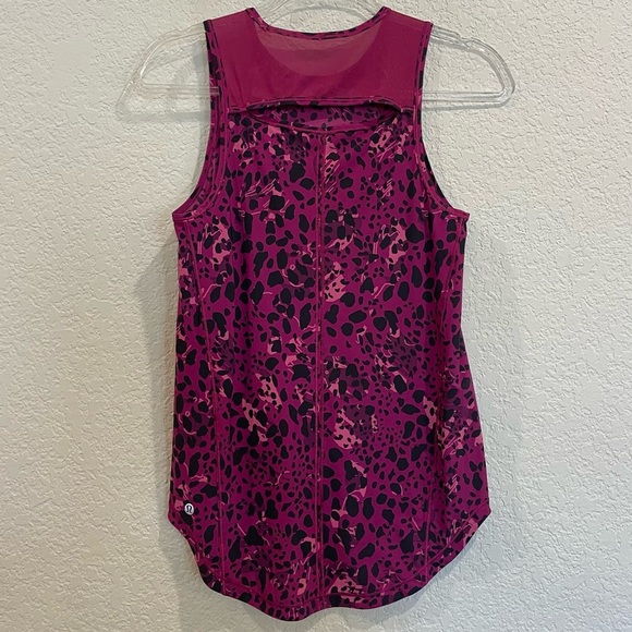 Lululemon Sculpt Tank in Cheetah Camo Magenta Purple - Picture 10 of 11